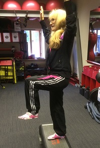 Dorothy in her Vibrams.