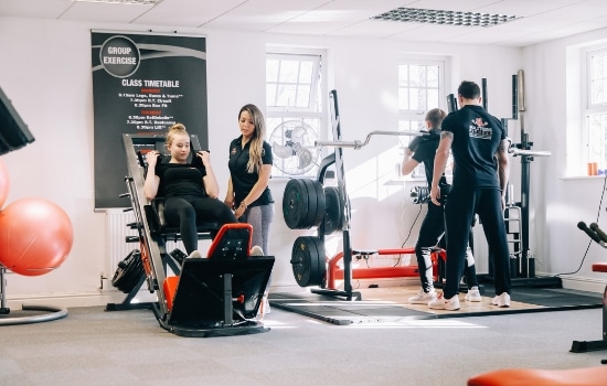 gym workout at Masters Gym Ribble Valley