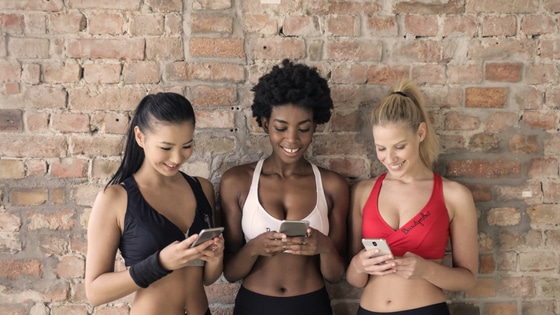 fitness girls in gym on myfitnesspal