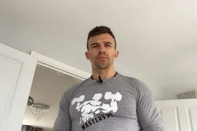 Masters personal trainer talking about mypthub